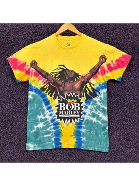 Bob Marley Uprising Tie-Dye T-Shirt Size Medium